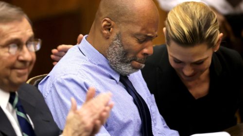 Lamar Johnson at his release trial