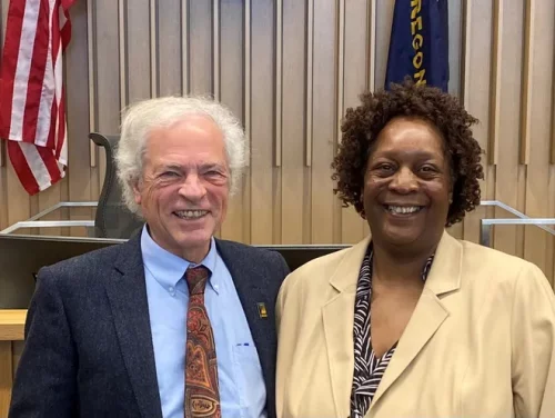 ddadfb64-7cdd-4c11-9ef5-e00f8b141072-Rose_Wakefield_02 Gregory Kafoury and Rose Wakefield after their successful racial discriminations case (Kafoury and McDougal)