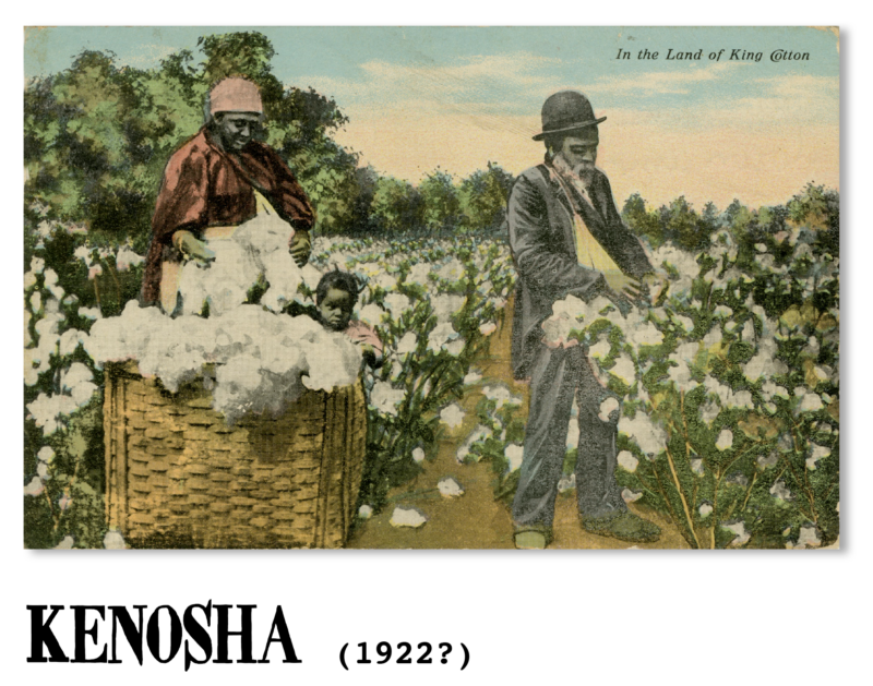 In The Land of King Cotton postcard - Kenosha, WI