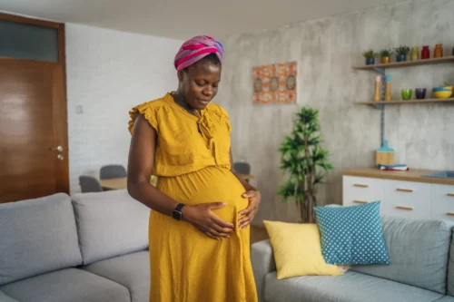 GettyImages-1428779577-scaled-1 Though Black women face comparatively high rates of pregnancy complications such as maternal mortality, focused support remains a point of contention. (LordHenriVoton via Getty)