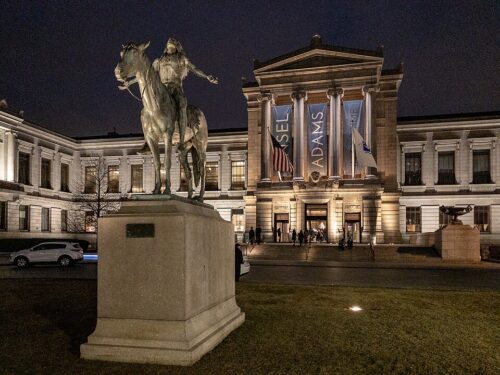 The Museum of Fine Arts Boston at night