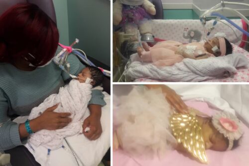 Zenorah's short life ended while Congious remained in jail. Hammond did all she could to comfort the baby. (Courtesy Congious family)