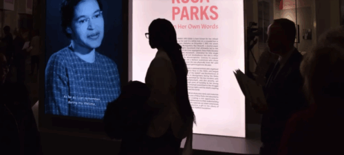 Rosa Parks' legacy continues to inspire and educate young people through efforts like her exhibit at the Library of Congress and the Rosa Parks Scholarship Foundation for Michigan students. (MARVIN JOSEPH/THE WASHINGTON POST/GETTY IMAGES)