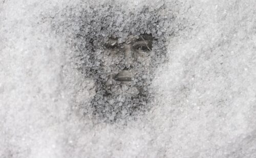 Sweet Thing N° 17, A monochromatic image of a woman of color's face