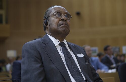 Clarence B. Jones at the Commemoration of the 50th Anniversary of the "I Have a Dream" speech (U.S. Mission Geneva / Eric Bridiers, Public domain, via Wikimedia Commons)