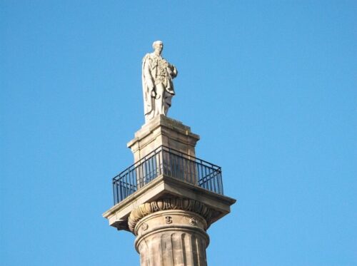 The monument to Charles Grey, who is known for abolishing slavery in the UK (Harry Mitchell, CC BY-SA 3.0, via Wikimedia Commons)